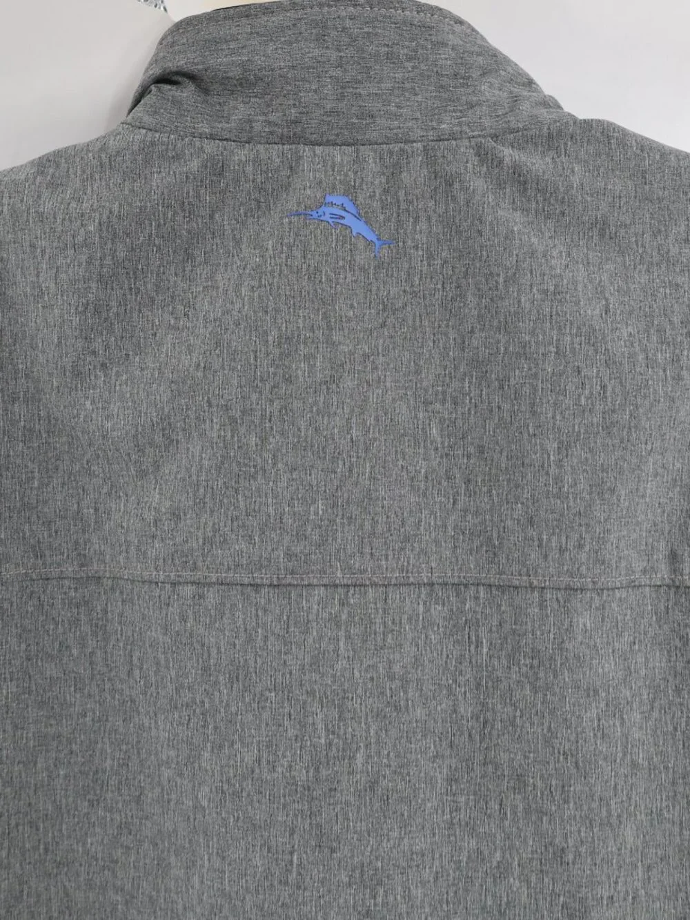 Tommy Bahama Vest Mens 2XL Island Active Gray Performance Full Zip Lightweight